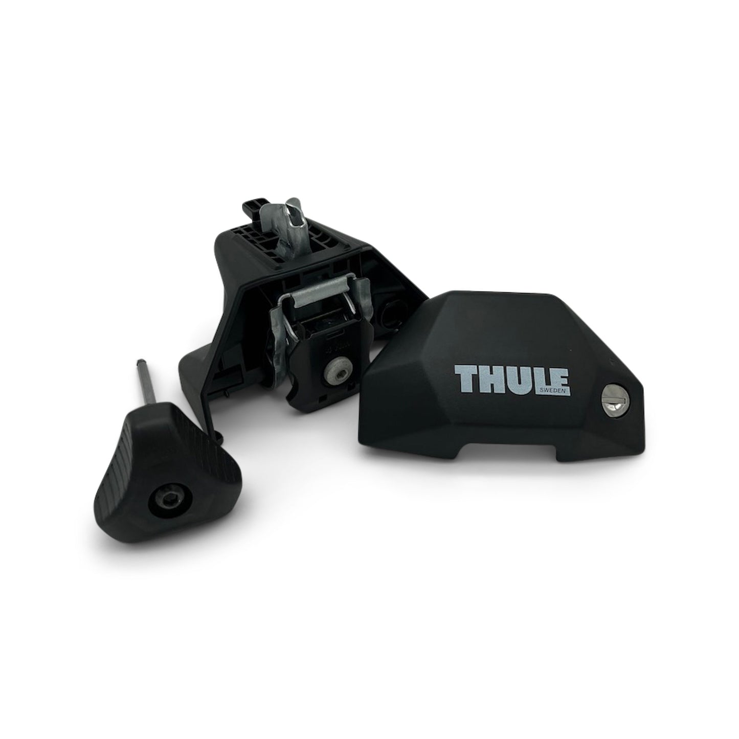 Thule roof rack complete set for Mercedes Benz EQE SUV 5-t SUV 2023- (with fixed points)- black