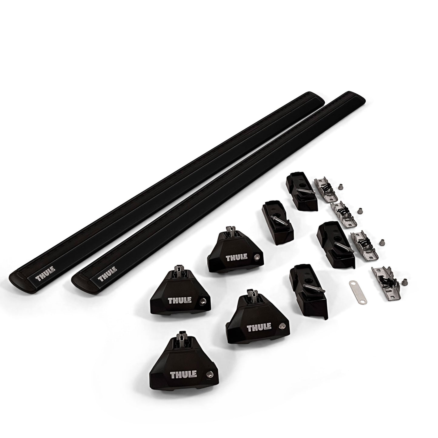 Thule roof rack complete set for Ford Transit Custom 4-T van 2024- (with fixed points)- black