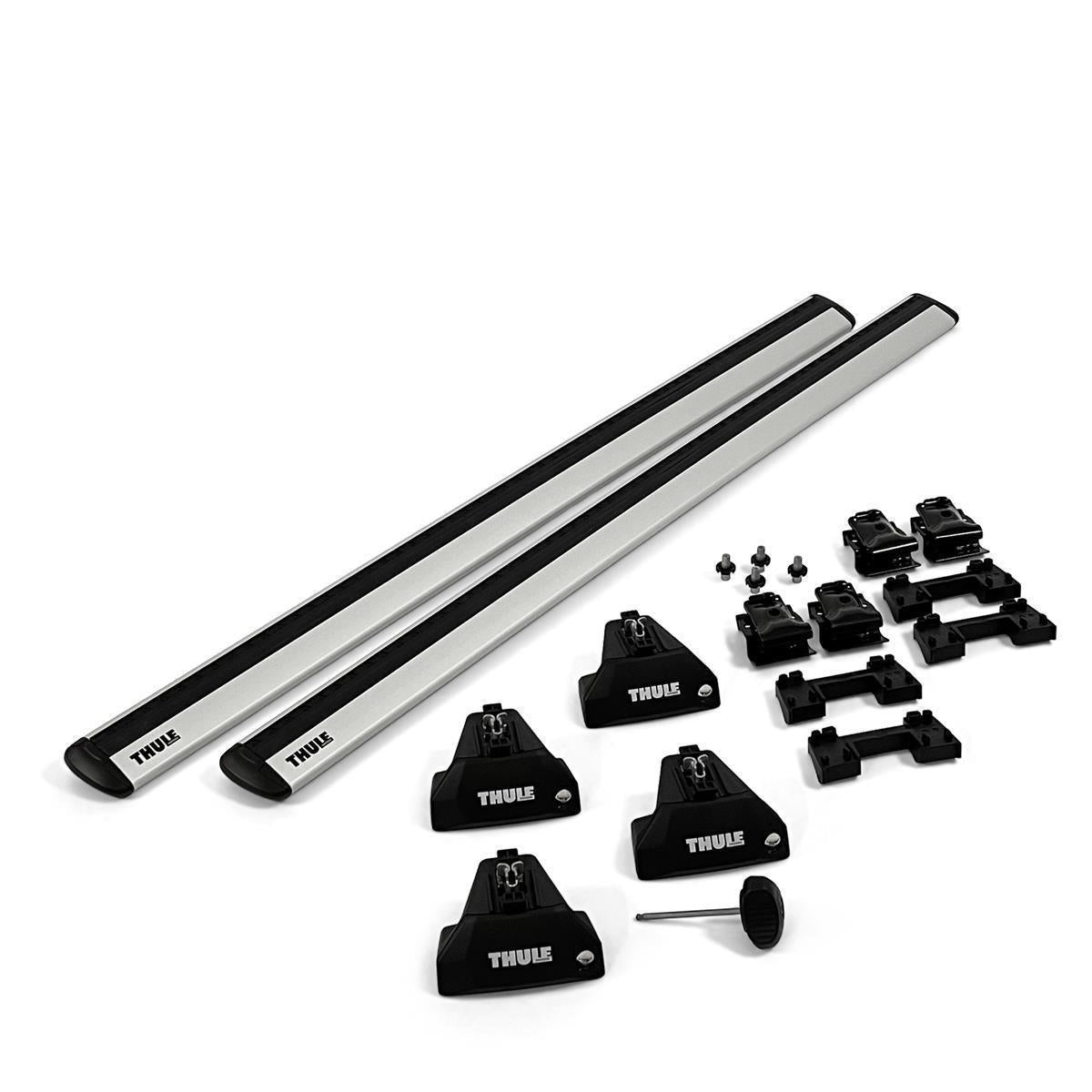 Thule roof rack complete set for Vauxhall Zafira 5-T MPV (Family) 2011-2014 (blissful rails)