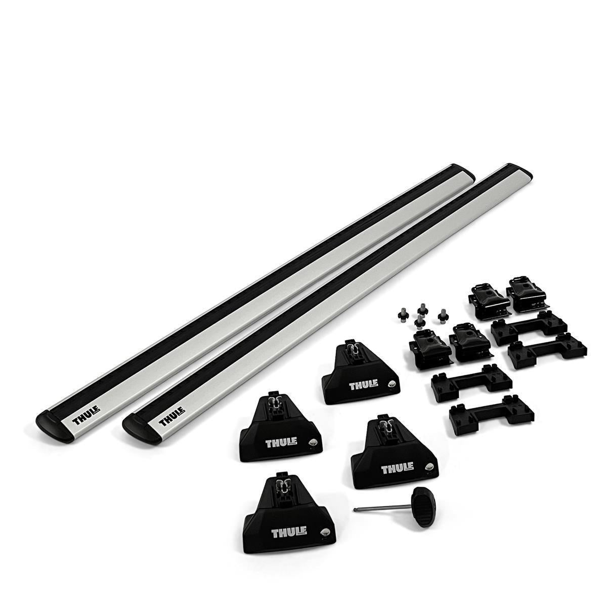 Thule roof rack complete set for BYD SEAL U 5-T SUV 2024- (flush rails)- silver