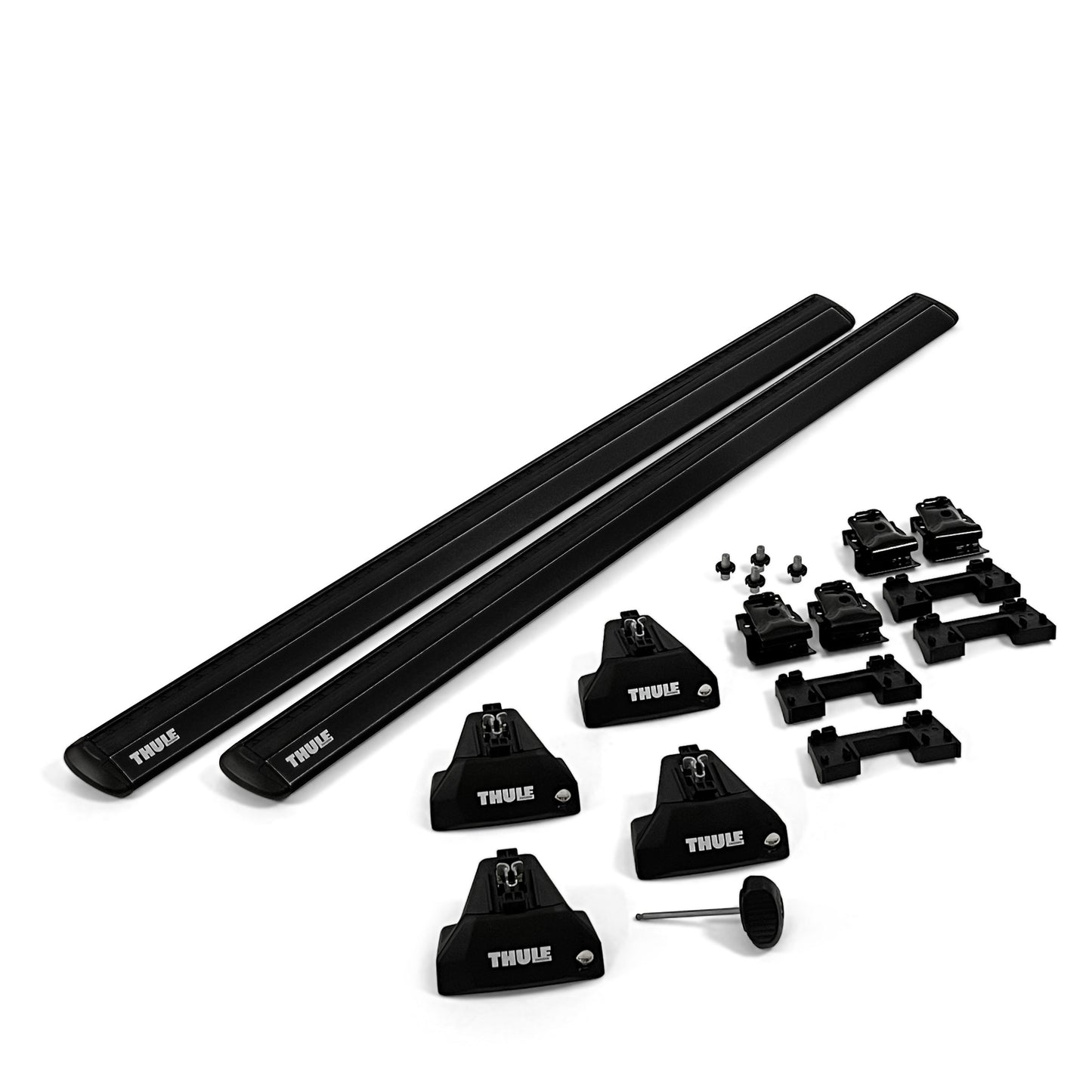 Thule roof rack complete set for Volkswagen Touareg 5-t SUV 2024- (sundified rails)- black