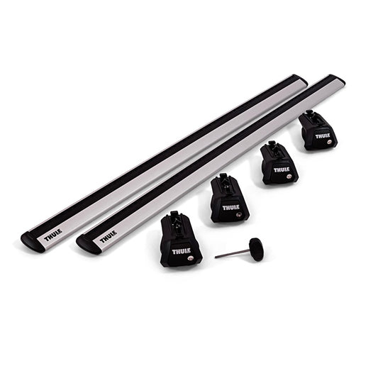 Thule roof rack complete set for Volvo V40 5-t Kombi 1996-1999 (roof rail)