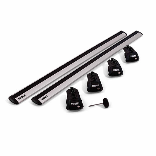 Thule roof rack complete set for Dacia Duster 5-T SUV (2WD) 2024- (roof rail)- silver