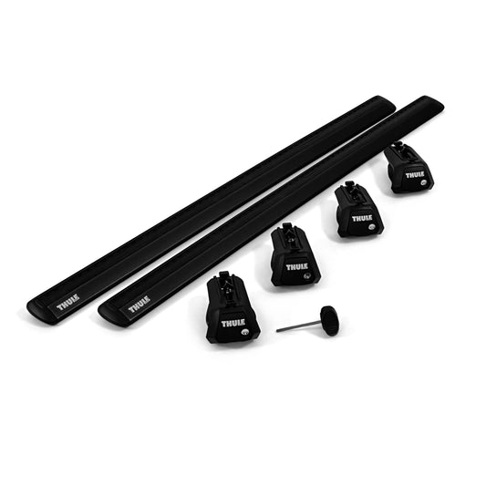 Thule roof rack complete set for Volkswagen T-Cross 5-T SUV 2024- (roof rail)- black