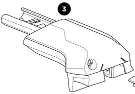 Thule Complete Foot Right - Thule Edge Raised Rail einzelner Fuß rechts