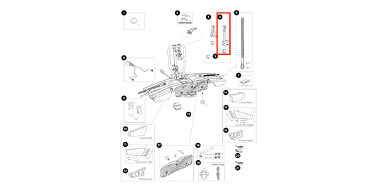 Thule Bike Arm Long 342mm without Lock Rahmen-Haltearm für ein Fahrrad lang Ersatzteil