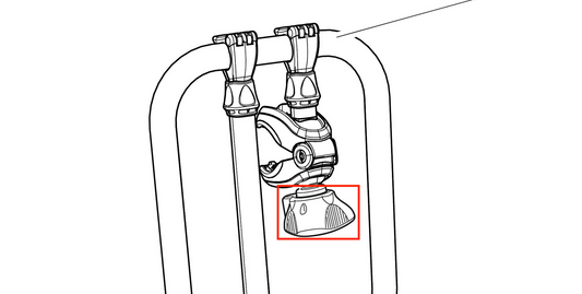 Thule acutight Knob W/O LOCK KNEBERMOTT - gag without lock as a spare part