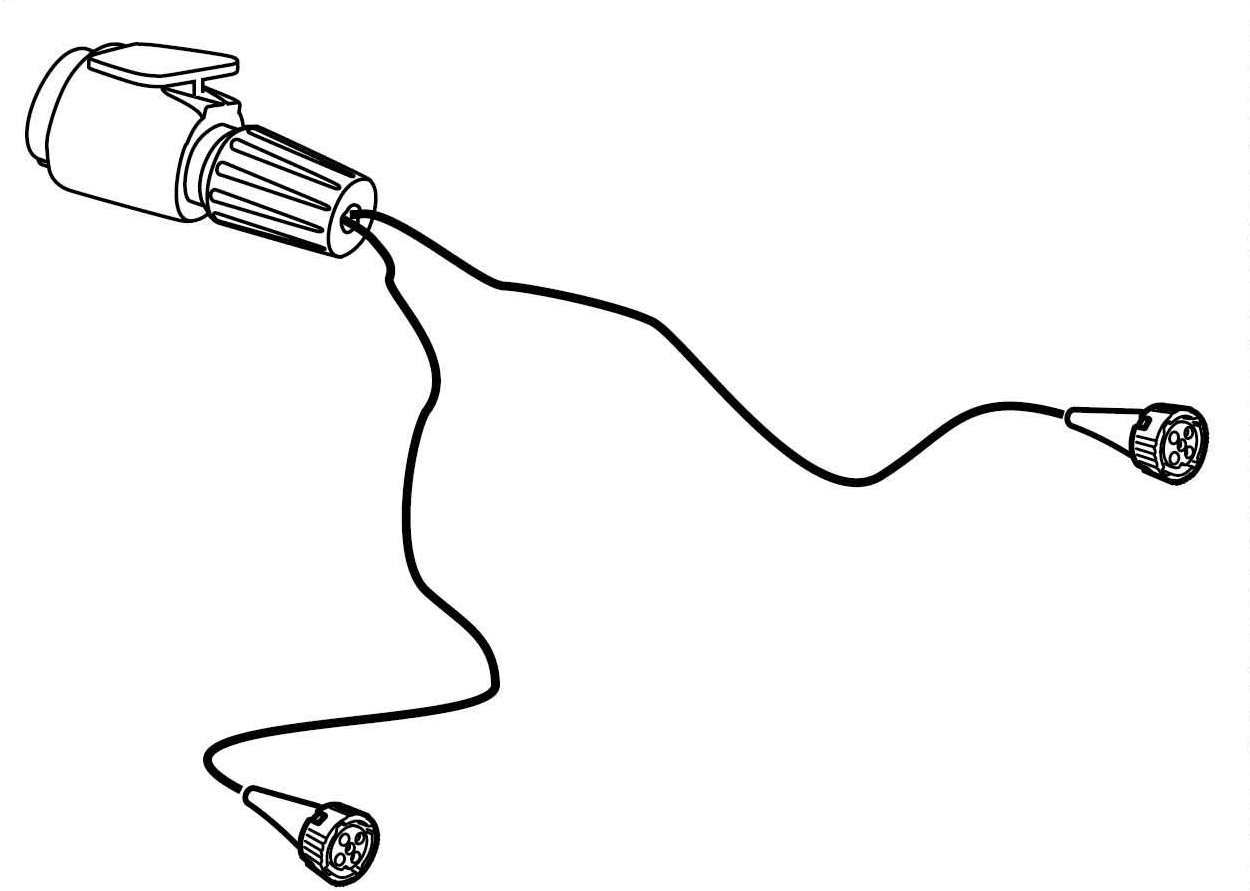 Thule Lamp Cable 13p EF XT wiring harness for the EasyFold XT bike rack