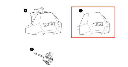 Thule Front Cover Thule Evo Fixpoint vordere Kappe als Ersatzteil