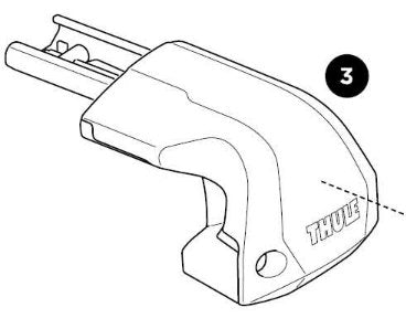 Thule Complete Foot Right - Thule Edge Fixpoint einzelner Fuß rechts