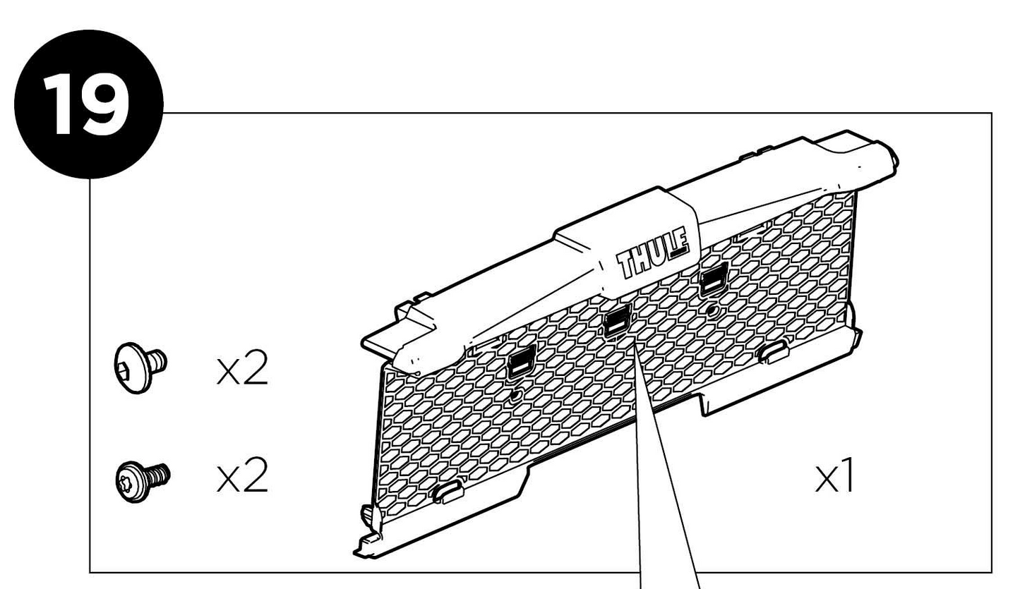 Thule Number Plate Holder Kit Nummernschild Halterung für den VeloSpace XT