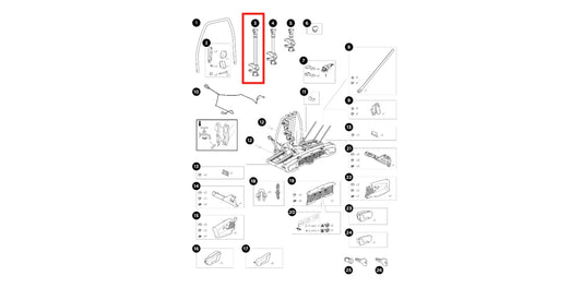 Thule Bike Arm 372mm 937 Rahmen-Haltearm für ein Fahrrad lang Ersatzteil des VeloSpace XT (B-Ware)